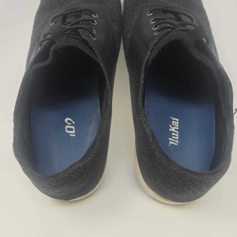 OluKai Nohea Moku Hulu Boat‎ Shoes Mens Size 11 Wool Charcoal Slip On Comfort